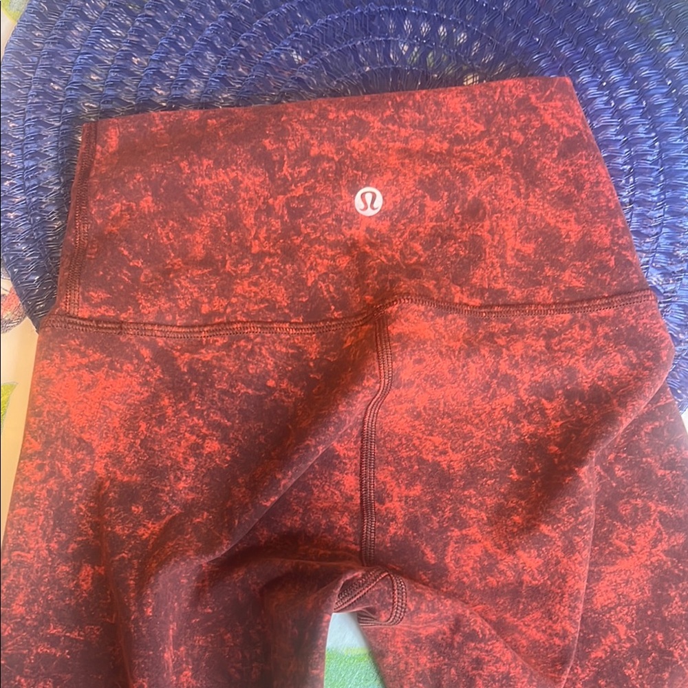 lululemon athletica Kids Red Leggings